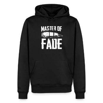 Barber Barbershop Barbier - Männer Premium Bio Hoodie - Schwarz - Vorne - Nico (187cm)