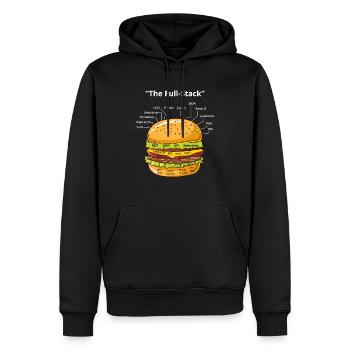 Computer Programmierer Programmierer Software Burger Liebhaber - Männer Premium Bio Hoodie - Schwarz - Vorne - Nico (187cm)