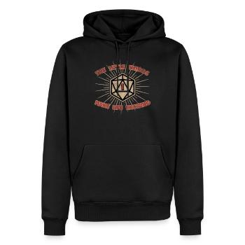 The little Things make life exciting - Jeu de rôle - Sweat à capuche Premium bio Homme - noir - Devant - Nico (187cm)