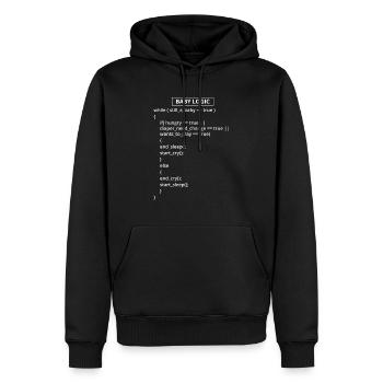 Computer Programmer Coders Software Engineers Gift - Men’s Premium Organic Hoodie - black - Front - Nico (187cm)
