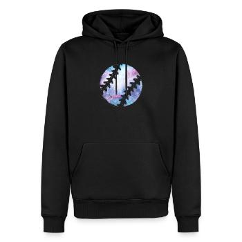 Baseball Baseballer - Männer Premium Bio Hoodie - Schwarz - Vorne - Nico (187cm)
