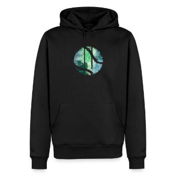Tennis - Männer Premium Bio Hoodie - Schwarz - Vorne - Nico (187cm)