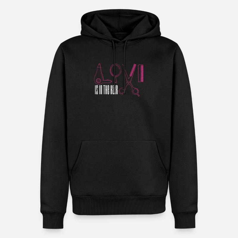 Coiffeur coiffeur coiffeur - Sweat à capuche Premium bio Homme - noir