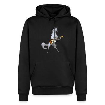 Guitar guitarist - Men’s Premium Organic Hoodie - black - Front - Nico (187cm)