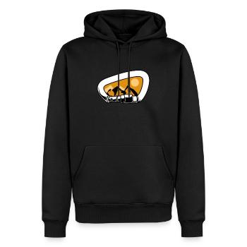 Alpinisme Grimpeurs - Sweat à capuche Premium bio Homme - noir - Devant - Nico (187cm)