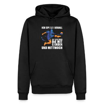 Fußball Fussball - Männer Premium Bio Hoodie - Schwarz - Vorne - Nico (187cm)