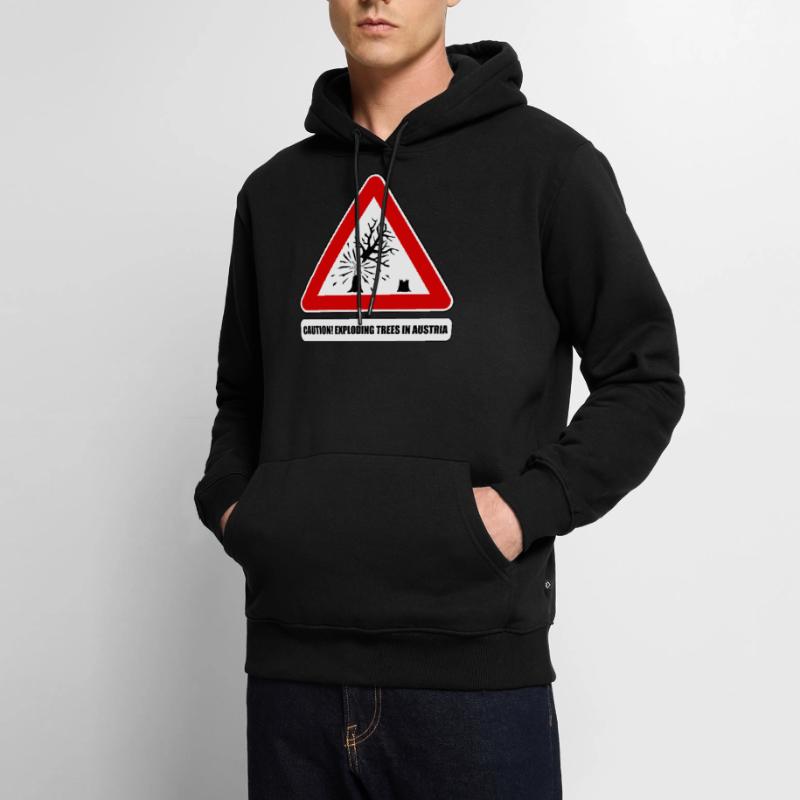 arbres qui explosent,  exploding trees Austria Sweat à capuche Premium bio Homme