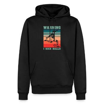 Fußball Fussball - Männer Premium Bio Hoodie - Schwarz - Vorne - Nico (187cm)