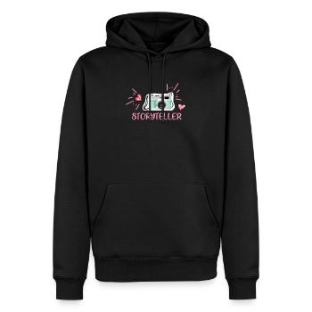 Photographe Photographe Photographie Appareil photo - Sweat à capuche Premium bio Homme - noir - Devant - Nico (187cm)