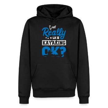 Kajak Kayak Kajaker - Männer Premium Bio Hoodie - Schwarz - Vorne - Nico (187cm)