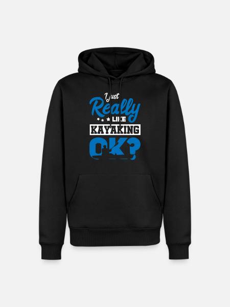Kayak Kayak Kayaker - Men’s Premium Organic Hoodie - black