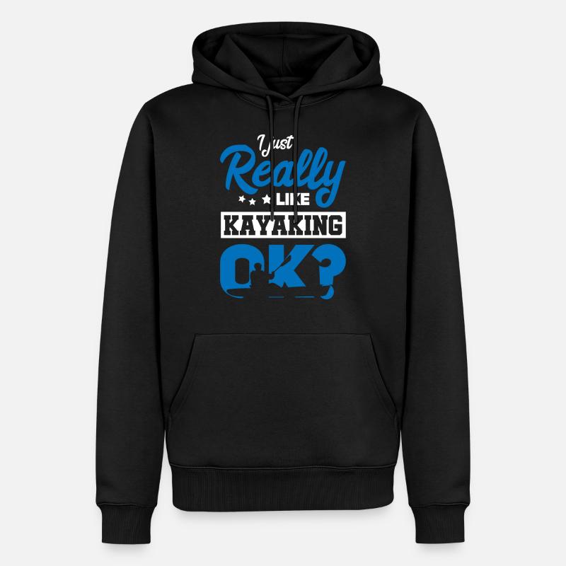 Kayak Kayak Kayaker - Sweat à capuche Premium bio Homme - noir