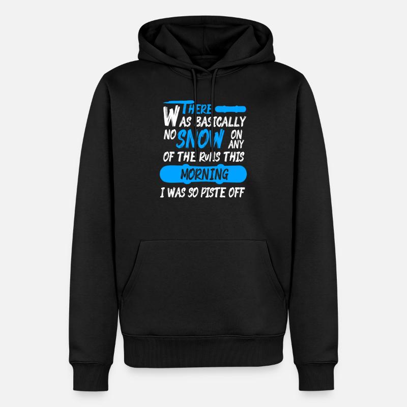 Snowboard après-ski - Sweat à capuche Premium bio Homme - noir