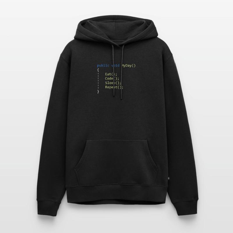 C # Eat Code Sleep Repeat - Programmer Men’s Premium Organic Hoodie