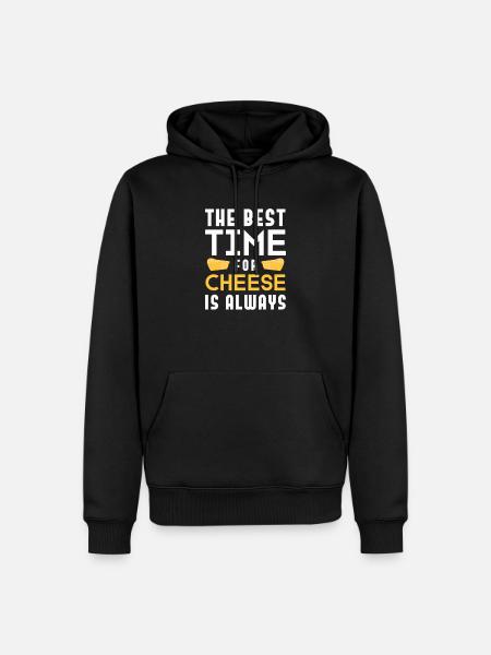 Cheese cheese platter Cheeses dairy - Men’s Premium Organic Hoodie - black