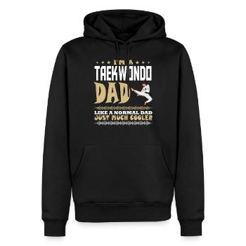 Taekwondo Dad Tae Kwon Do Father Take One Do - Sweat à capuche Premium bio Homme - noir - Devant - Nico (187cm)