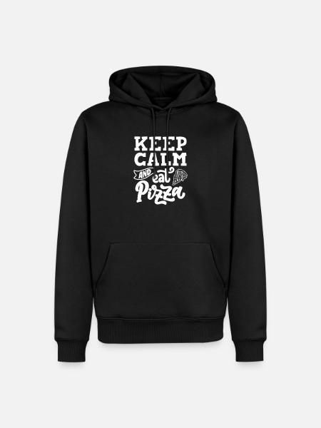 Pizza pizzeria pizza maker - Men’s Premium Organic Hoodie - black