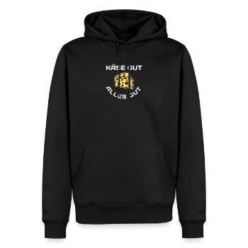 Käse Käseplatte Käsesorten Käserei - Männer Premium Bio Hoodie - Schwarz - Vorne - Nico (187cm)