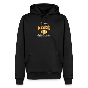 Käse Käseplatte Käsesorten Käserei - Männer Premium Bio Hoodie - Schwarz - Vorne - Nico (187cm)