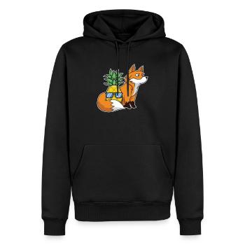 Ananas Hawaii Aloha Fuchs Rotfuchs - Männer Premium Bio Hoodie - Schwarz - Vorne - Nico (187cm)