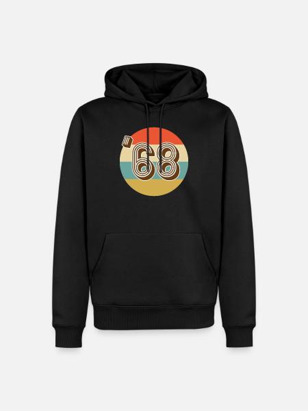 Millésime 1968 - Sweat à capuche Premium bio Homme - noir