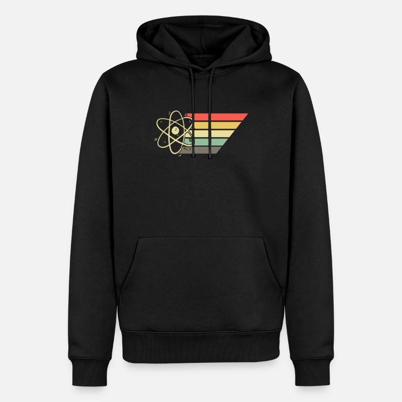 Physiker Atom Physik - Männer Premium Bio Hoodie - Schwarz