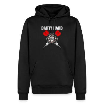 Darts pub dartboard dart - Men’s Premium Organic Hoodie - black - Front - Nico (187cm)