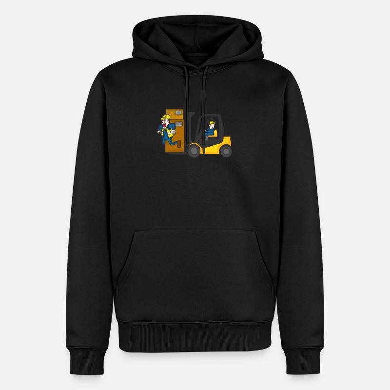 ENTREPÔT - Sweat à capuche Premium bio Homme - noir