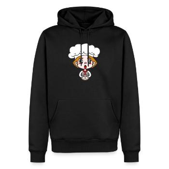KONDITOR - Männer Premium Bio Hoodie - Schwarz - Vorne - Nico (187cm)