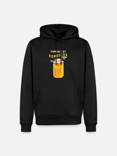 Kombucha - Men’s Premium Organic Hoodie - black