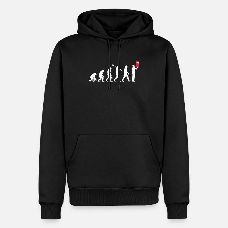 Maler Evolution Malermeister Geselle Geschenk - Männer Premium Bio Hoodie - Schwarz