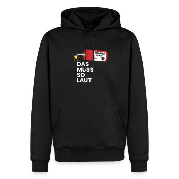 Das Muss So Laut Böller Titan Salut Feuerwerk Pyro - Männer Premium Bio Hoodie - Schwarz - Vorne - Nico (187cm)