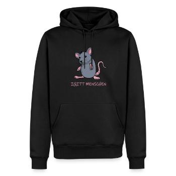 Igitt menschen Ratte lustige maus - Männer Premium Bio Hoodie - Schwarz - Vorne - Nico (187cm)