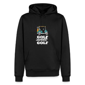 Golf Sweet Golf - Männer Premium Bio Hoodie - Schwarz - Vorne - Nico (187cm)