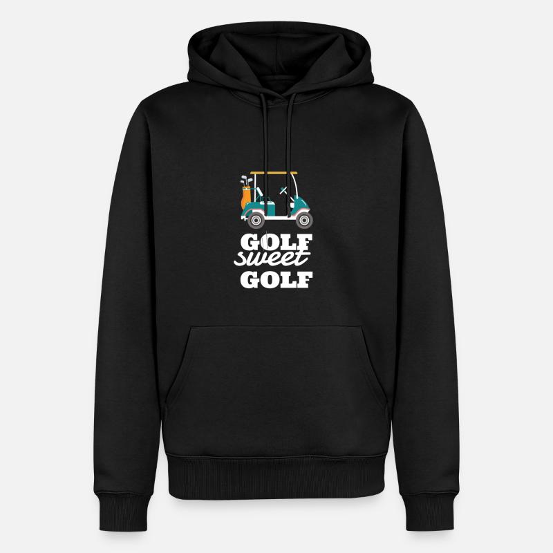 Golf Sweet Golf - Sweat à capuche Premium bio Homme - noir