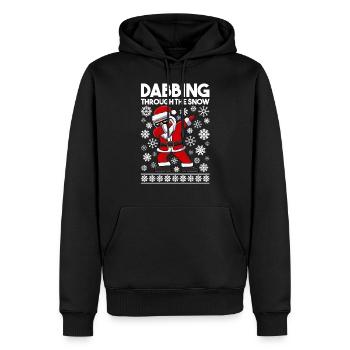Dabbing Santa Claus Christmas Kids Boys Girls Dab - Männer Premium Bio Hoodie - Schwarz - Vorne - Nico (187cm)