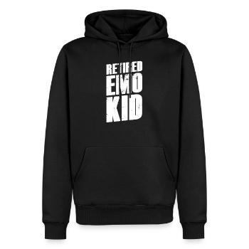 Gothic EMO Punk 00s 2000s Goth Kawaii Weirdo - Männer Premium Bio Hoodie - Schwarz - Vorne - Nico (187cm)