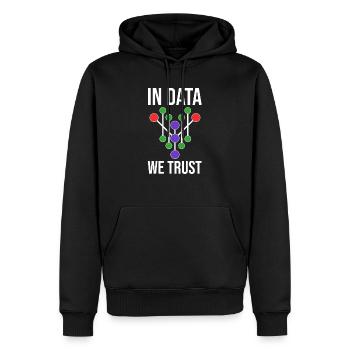 Data Science Analyst Data Scientist - Männer Premium Bio Hoodie - Schwarz - Vorne - Nico (187cm)