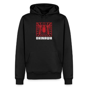Japanische Kunst Okinawa Japan - Männer Premium Bio Hoodie - Schwarz - Vorne - Nico (187cm)