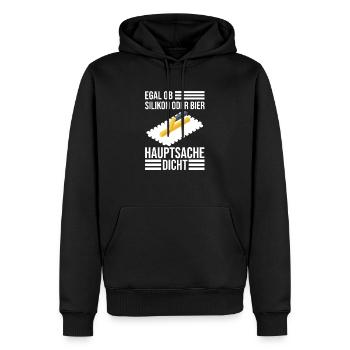 Fliesenleger Handwerker Geselle Meister Bodenleger - Männer Premium Bio Hoodie - Schwarz - Vorne - Nico (187cm)