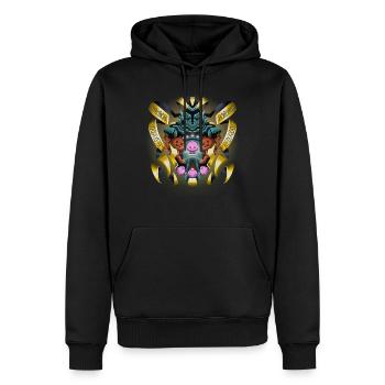 Heraldic 2020 surname Redondo - Men’s Premium Organic Hoodie - black - Front - Nico (187cm)