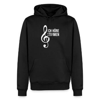 Chor Chorprobe Chorsänger Singen - Männer Premium Bio Hoodie - Schwarz - Vorne - Nico (187cm)