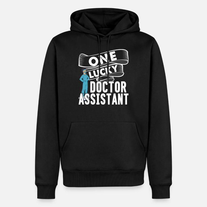 Arzthelferin - Männer Premium Bio Hoodie - Schwarz