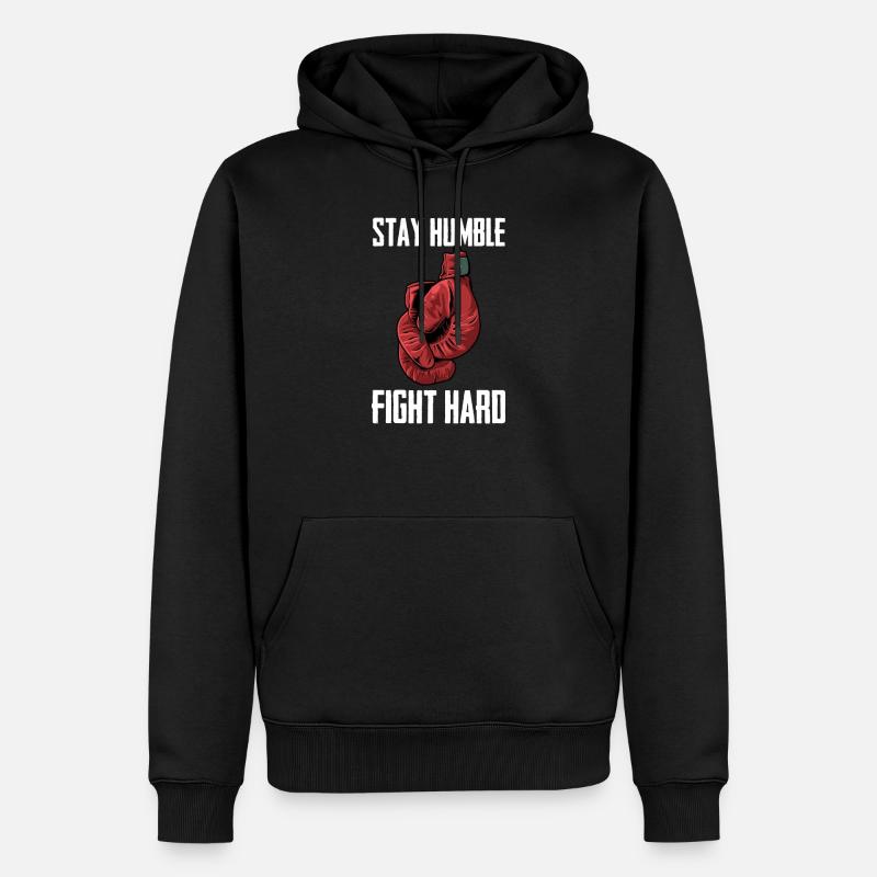 Boxen Boxkampf Boxer - Männer Premium Bio Hoodie - Schwarz