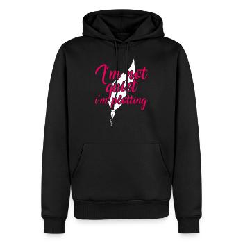Author Book Reading Writer Leteratur Gift - Men’s Premium Organic Hoodie - black - Front - Nico (187cm)