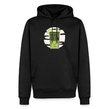 Cocktail - Männer Premium Bio Hoodie - Schwarz - Vorne - Nico (187cm)