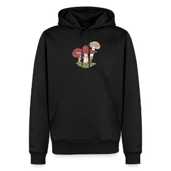 Pilze Pilzsammler Schwammerl Pilzsucher Sammler - Männer Premium Bio Hoodie - Schwarz - Vorne - Nico (187cm)