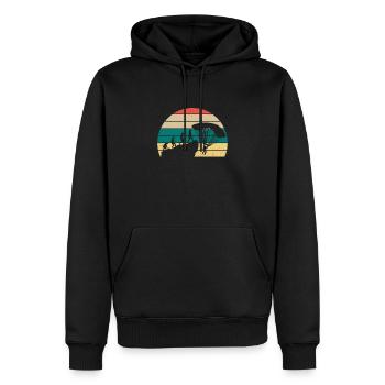 Gleitschirm Gleitschirmfliegen Paragliding - Männer Premium Bio Hoodie - Schwarz - Vorne - Nico (187cm)