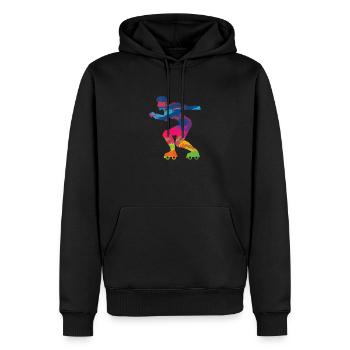 Inline Skates Inline Skating Roller Skating - Men’s Premium Organic Hoodie - black - Front - Nico (187cm)