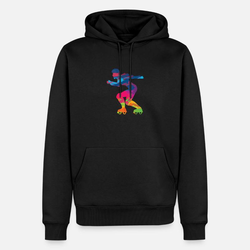 Inline-Skates Inline-Skating Rollschuhlaufen - Männer Premium Bio Hoodie - Schwarz